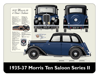 Morris 10 Saloon Series II 1935-37 Mouse Mat